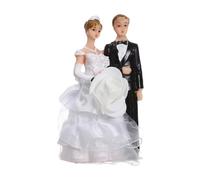 Koautios Figurines de Mariage, Figurine de Mariés, Statuette Romantique de Couple pour Anniversaire de Mariage, Style B