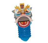 Koautios Kit de Bricolage pour La Danse du Nouvel an Chinois : Cadeau, Décoration, Jouets, Décoration pour La Maison et Les Enfants, Bleu