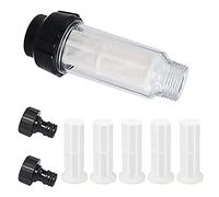 Koawensa Tuyau de jardin avec filtre à eau, kit de filtre à eau avec préfiltre à eau de 3/4 pouces avec 5 inserts de filtre + 2 adaptateurs rapides