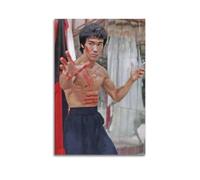 KOAXEWU Poster de film Bruce Lee - Peinture sur toile - Impression d'art moderne pour chambre à coucher - 50 x 75 cm
