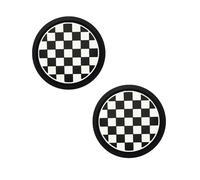 KOAYEF Dessous de Verre Voiture pour Cadillac CT4 Sedan 2020 2021 2022 2023-,Verres en Silicone,Antidérapant, imperméable et très résistant,Insert Porte-Gobelet,A/Blackwhite