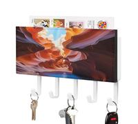 KOAYUBFC Antelope Canyon Porte-clés mural décoratif pour clés murales Crochets muraux adhésifs pour porte, couloir, entrée