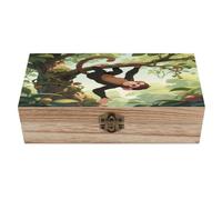 KOAYUBFC Boîte à bijoux en bois faite à la main pour ranger bijoux, pièces de monnaie, cartes tartot, petits trésors