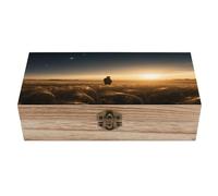 KOAYUBFC Boîte à bijoux en bois faite à la main pour ranger bijoux, pièces de monnaie, cartes tartot, petits trésors