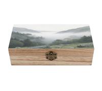 KOAYUBFC Boîte à bijoux en bois faite à la main pour ranger des bijoux, des pièces de monnaie, des cartes tartot, des petits trésors