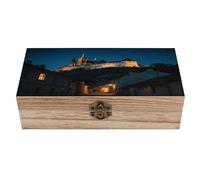 KOAYUBFC Boîte à bijoux en bois faite à la main pour ranger des bijoux, des pièces de monnaie, des cartes tartot, des petits trésors