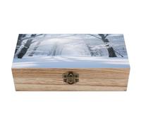 KOAYUBFC Boîte à bijoux en bois - Organisateur de souvenirs - Arbres géants - Boîte en bois faite à la main pour ranger des bijoux, des pièces de monnaie, des cartes tartot, des petits trésors