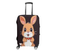 KOAYUBFC Housse de bagage en forme de lapin de dessin animé approuvé par la TSA - Élastique et lavable - Anti-rayures - Housse de protection pour valise, Lapin mignon de dessin animé, S, Housse pour