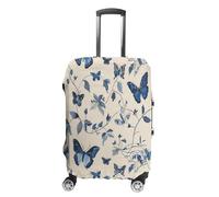 KOAYUBFC Housse de bagage motif papillons et mites approuvée par la TSA - Élastique et lavable - Anti-rayures - Housse de protection pour valises, Papillons et mites, XL, Housse pour valise