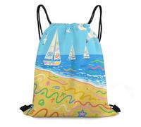 KOAYUBFC Sac de gym avec cordon de serrage - Sac de plage graffiti - Sac à chaussures pour voyage, camping, travail et fitness