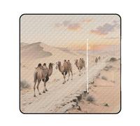 KOAYUBFC Tapis de plage avec cloches de chameau sur la route antique, tapis de pique-nique portable extra large adapté pour les voyages, la randonnée, les festivals de musique, les pelouses, les
