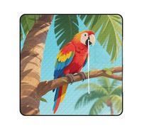 KOAYUBFC Tapis de plage avec imprimé perroquets qui parlent - Tapis de pique-nique extra large - Convient pour les voyages, la randonnée, les festivals de musique, les pelouses, les plages, les