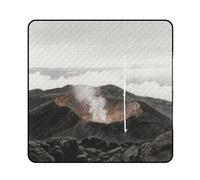 KOAYUBFC Tapis de plage imprimé volcan, tapis de pique-nique portable extra large adapté pour les voyages, la randonnée, les festivals de musique, les pelouses, les plages, les pique-niques en plein