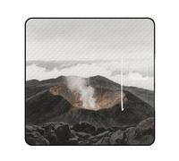 KOAYUBFC Tapis de plage imprimé volcan, tapis de pique-nique portable extra large adapté pour les voyages, la randonnée, les festivals de musique, les pelouses, les plages, les pique-niques en plein