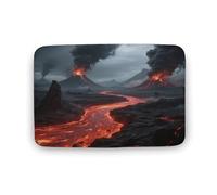 KOAYUBFC Tapis de salle de bain luxueux, doux et moelleux, absorbant, imprimé Doomsday Wasteland, tapis de salle de bain pour sol et salle de douche