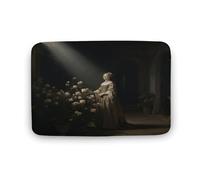 KOAYUBFC Tapis de salle de bain luxueux, doux et moelleux, absorbant, motif « A Noble Lady in A Courtyard », tapis de salle de bain pour sols de salle de bain, baignoires et douches