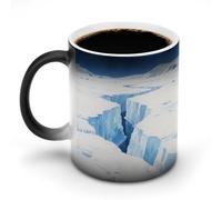 KOAYUBFC Tasse à café de 325 ml avec motif Reefs by The Sea qui change de couleur, tasses à café à changement de chaleur avec poignée, tasse magique sensible à la chaleur pour homme et femme, tasse