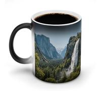 KOAYUBFC Tasse à café Yosemite National Park de 325 ml à changement de couleur, tasses à café à changement de chaleur avec poignée, tasse magique sensible à la chaleur pour homme et femme, tasse