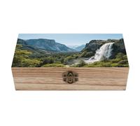 KOAYUBFC Yosemite Boîte à bijoux en bois faite à la main pour ranger bijoux, pièces de monnaie, cartes tartot, petits trésors