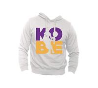 Kobe Bryant Sweat à Capuche et Poche Centrale Imprimé Direct - Hoodie Basket NBA Black Mamba 24