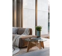 Table basse en verre beige Kobe