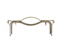 Kobeleen 1pc Porte-Monnaie Sac Baiser Fermoir Serrure métal Arc Cadre Main Bricolage Artisanat 27cm