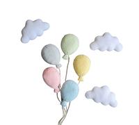 Kobeleen Accessoires de photographie pour nouveau-né - Ballons en feutre - Accessoires de pose de nuage - Accessoires de photographie pour bébé - Toile de fond - Cadeau de douche