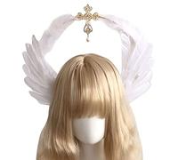 Kobeleen Couvre-chef de marraine pour femmes, bandeau gothique, vierge, accessoires pour cheveux baroques, accessoires de défilés