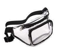 Kobeleen Sac Banane Transparent pour Femmes, Sac de Ceinture de Voyage, Hanche, Petit Sac à Main de Poitrine
