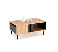 KOBI Banc rectangulaire avec tiroirs et Rangement - Table Basse, Style Traditionnel