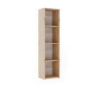 KOBI Bibliothèque Loni 160 x 40 cm - chêne Artisan, étagère Ouverte | KOBI - ref. LONI_REG-O/40/AR - 5905602657469 - Marron - Materiaux mixtes