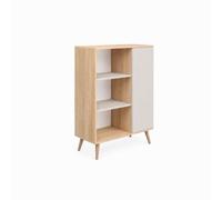KOBI Commode FONDI, Meuble avec étagère, Style scandinave, Pieds en Bois - Kaszmir Nagano
