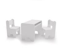 Ensemble table et chaises enfant blanc Gris