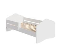 KOBI Lit bébé Vague avec barrière de sécurité pour chambre d'enfant, design moderne en forme de vague