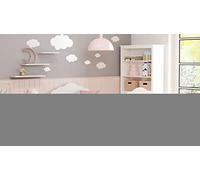 KOBI Lit Enfant FALA Blanc | avec Rangement é Tiroir | 140x70 cm | Lit Garcon Petite Fille Lits pour Enfants | avec Un Matelas et Un Cadre | Meuble la Chambre Bebe | Lit Simple avec Barriere