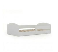KOBI Lit Enfant Montessori Leo 160x80 - lit Bas avec Balustrade (sans Matelas, 160x80)