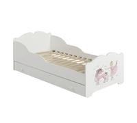 KOBI Lithium Enfant ANNA 140x70 avec Tiroir Motif Licorne