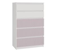 KOBI MALWA M5 ARTESO Coffre, Coffre Moderne à 5 tiroirs, Dimensions 70x40x109.5 cm - pour Chambres d'enfants et d'adolescents, sans poignée, série MALWA