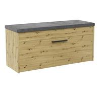 KOBI Parma Meuble à Chaussures avec siège et Rangement - Meuble d'entrée Moderne 100x35x49 cm