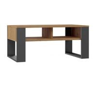 KOBI Table Basse | pour Salon, Salle à Manger | Table Basse Style loft (chêne Artisanal - Anthracite)