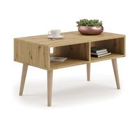 KOBI Table Basse Sandi | Design scandinave | pour Le Salon, Le Bureau, la Salle à Manger | Fonctionnelle et élégante | Matériaux de Haute qualité (chêne Artisan)