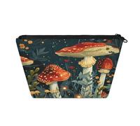 KOBLEN Petite trousse de maquillage pour femme, trousse de maquillage étanche avec 2 poches intérieures en maille, trousse de toilette portable pour affaires, voyages en famille, camping, plage