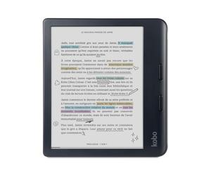 Kobo Libra Colour Black | Liseuse eBook Couleur | Écran Couleur E Ink Kaleido™ 3 sans Reflets de 7" | Option Mode Sombre | Étanche | Livres Audio | 32 Go de Stockage | Noir