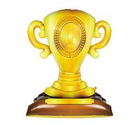 KOBOKO Ballon trophée debout - 104 x 85 cm - Ballon géant en aluminium - Pour anniversaire, champion doré, décoration de remise de diplôme, coupe de football, ballon à l'hélium, décoration