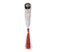 KOBONA Compteur numérique avec perles de Bouddha, compteur électronique à doigt, compteur de prière islamique pour musulmans, compteur LCD numérique électronique, outils de décompression avec pompon