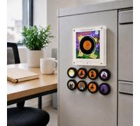 KOBONA Ensemble Lecteur magnétique NFC, Disque Vinyle de noël, aimants pour