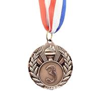 KOBONA Médailles de récompense, 1ère, 2ème, 3ème médaille de récompense pour enfants et adultes Médaille du gagnant avec ruban de cou Médailles de gagnant en métal de 5 cm Médailles de compé