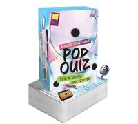 KOBONA Pop Quiiz '90s & 2000s Jeu de Cartes de Questions Musicales - Jeux musicaux Pop Edition | Jeu de Cartes Amusant de devinettes Musicales Pop | Jeu de mémoire de 150 Cartes pour la fête