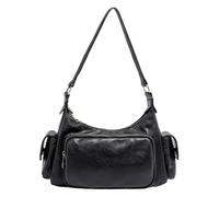 KOBONA Sacs à Main de Cours en Cuir PU Élégant - Cours Lycée Fille - Sac à Main Cabas Fourre-Tout Femme - Sacs a Main Cours, Couleur unie, 29x18x8.5cm