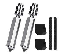 Kobra X/Kobra 4 Quick-Swap Lot de 2 buses en acier trempé de 0,4 mm pour têtes d'impression haute vitesse avec couvercle en silicone et raclette de buse, compatible avec imprimante 3D Anycubic Kobra X